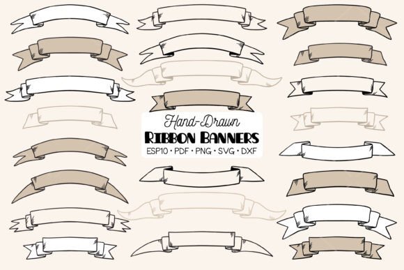Download Ribbon Banner, Decorative Vintage Scroll - Eco Collection