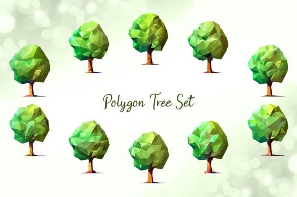 Download Polygon Tree Set - Set Collection