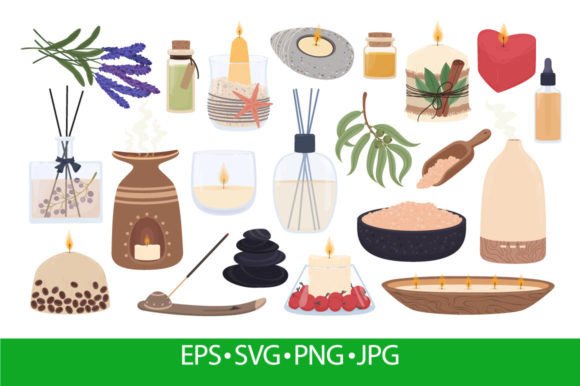 Download Aromatherapy and Spa Elements, Scented - Element Collection