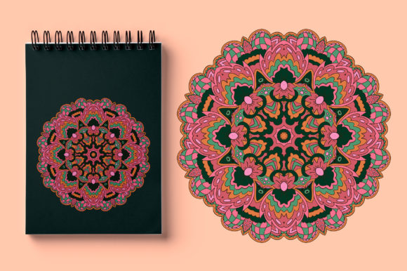 Download Zentangl Round Ornament. Relax - Zen Collection