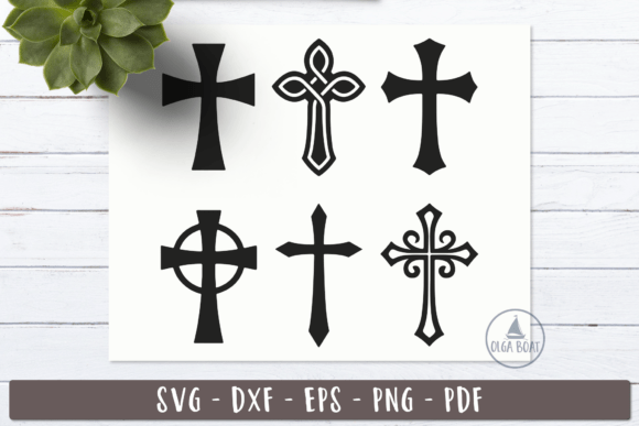 Download Decorative Simple Cross SVG - Eco Collection