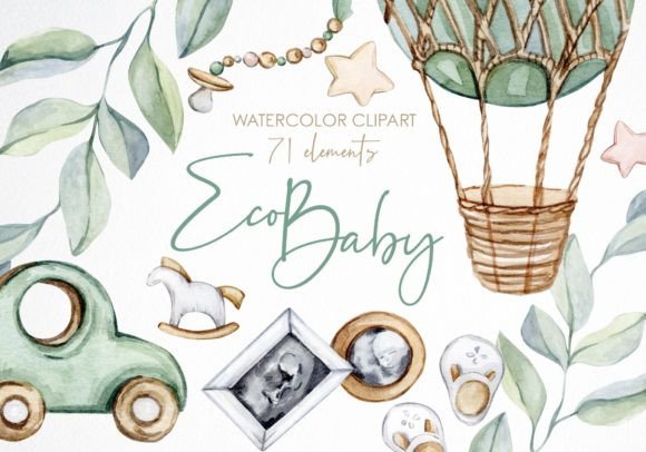 Download Watercolor Baby Eco Clipart - Eco Collection