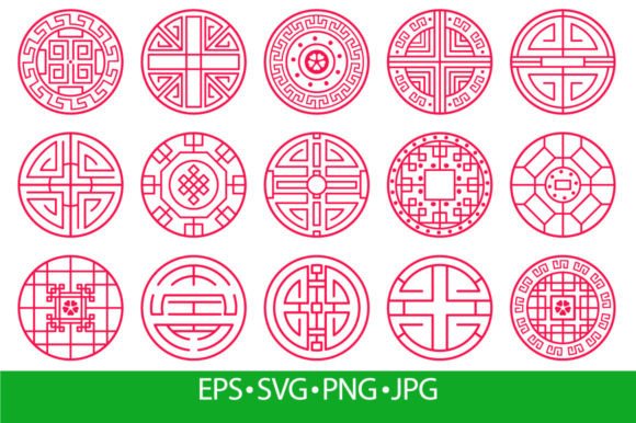 Download Chinese Oriental Decorative Ornament - Eco Collection