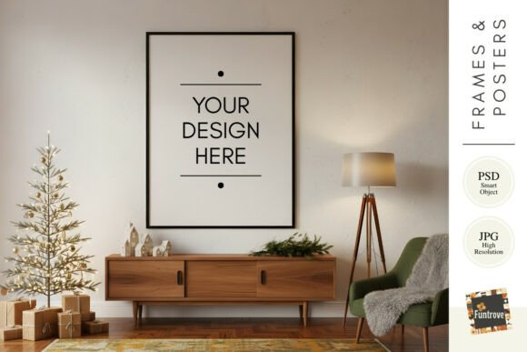 Download Minimalist Christmas Frame Mockup - Frame Collection