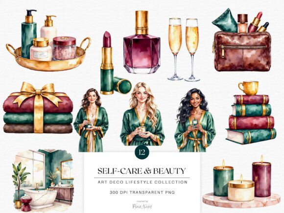 Download Art Deco Lifestyle, Self Care and Beauty - Eco Collection