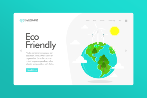 Download Website Illustration - Eco Friendly - Eco Collection