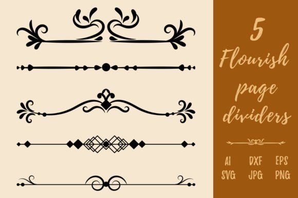 Download Decorative Vintage Flourish Page Divider - Eco Collection