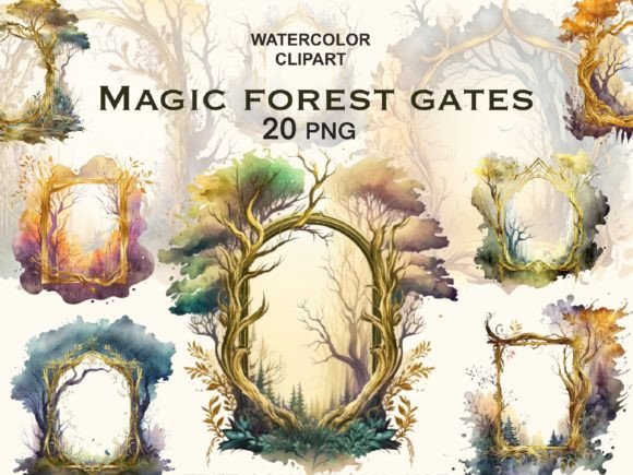 Download Enchanted Forest Frame Woodland Clipart - Frame Collection
