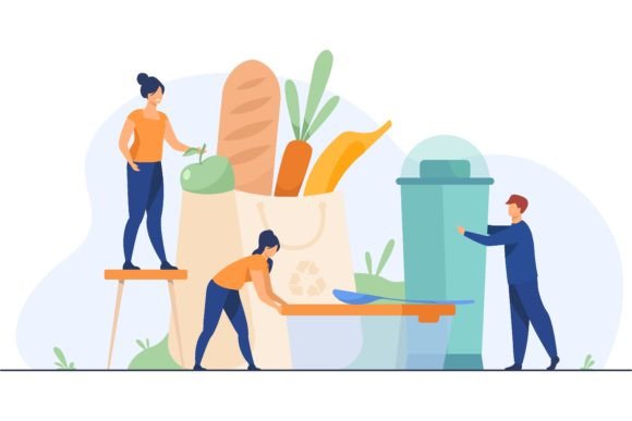 Download People Shopping with Eco Friendly Bag Fl - Eco Collection