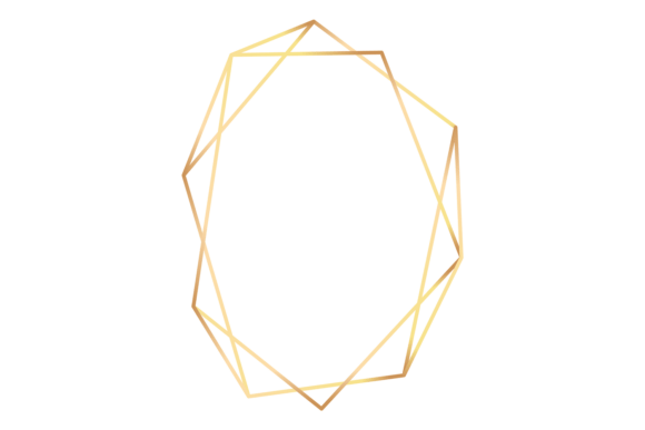 Download Gold Polygonal Frame. Elegant Geometric - Frame Collection
