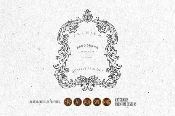 Download Clipart Badge Vintage Flourish Frame SVG - Frame Collection